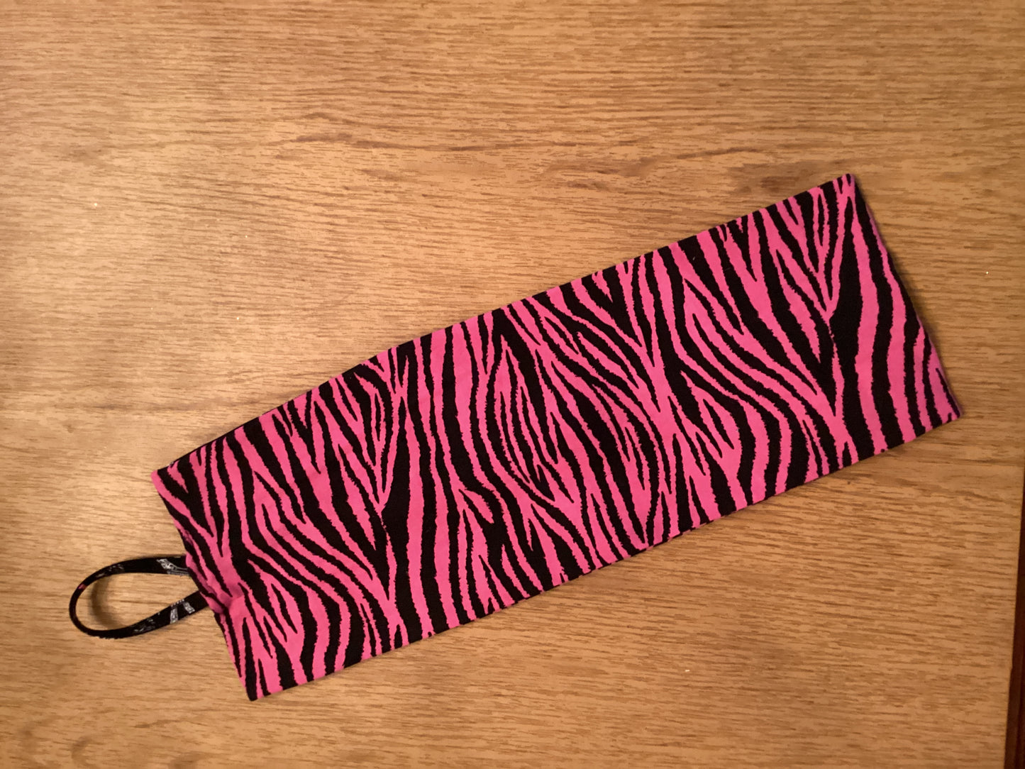 Parisian/zebra print shoe bag for travel or storage